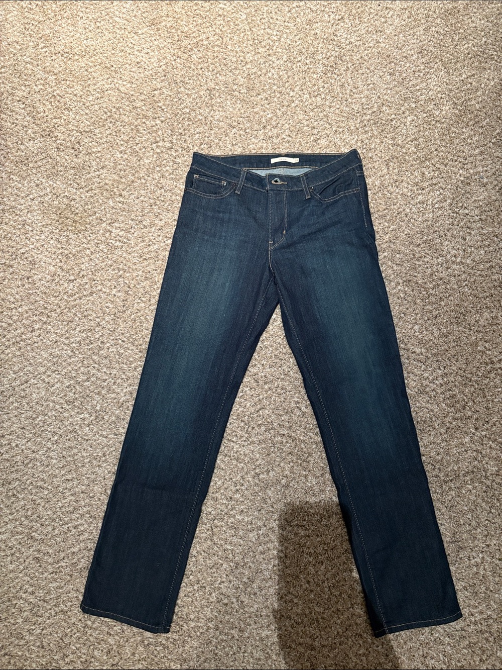 Levi's Women's Dark Indigo Straight-Leg Jeans